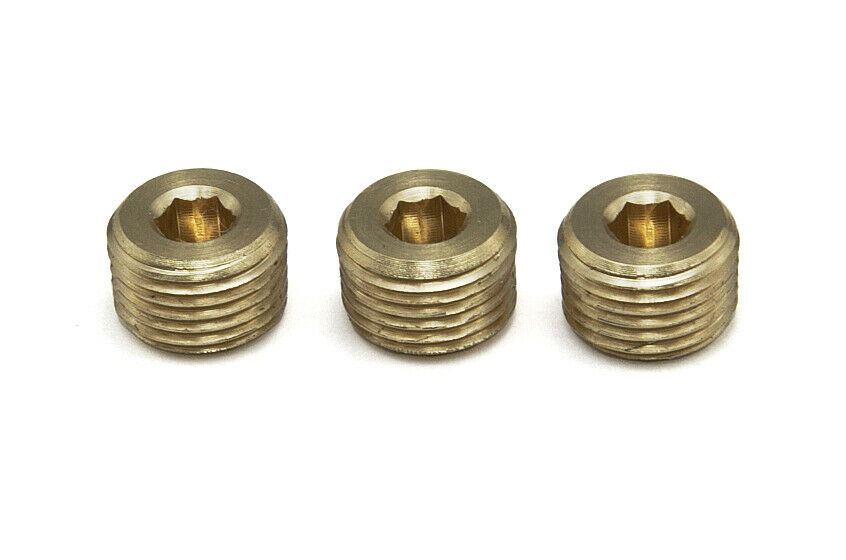 M10 x 1.0 Metric Thread - Male Blanking Plug - Set of 3 pcs